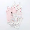 Colete de roupas íntimas do colete de roupas de criança modelo de algodão de verão adequado para meninas roupas íntimas de roupas íntimas de roupas íntimas do bebê 4 6 8 anosL2405