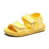 Sandalen modieuze babyjongen sandalen zomer anti slip strandschoenen haaien dolfijn kinderen waterdichte kinderen ademende sandalen voor jonge kinderen D240515