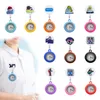 Other Watches Cute Style Clip Pocket Brooch Quartz Movement Stethoscope Retractable Fob Watch Arabic Numeral Dial Nurse Badge Reel Han Othw3