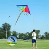 Yongjian Rainbow Umbrella Kite大人や子供用のデルタカイトを簡単に飛ばしやす