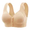 Zwangerschap Intimates Dunne tanktop Zwangere dames borstvoeding Bra comfortabel vaste beker open open knop grote maat stalen ring gratis ondergoed y240515