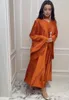 Robes décontractées Rocwickline Summernomn Moyen-Orient du Moyen-Orient Dubaï Turquie Muslim imprimé en vrac Floral Islam Islam Robe du parti arabe