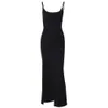 Women's 2024 Spring New Sexy Mesh Backless Off Shoulder Hanging Strap Split Wrapped Hip Dress for Women F51528