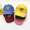 CAPS HATS Letter Brodery Kids Baseball Cap Korean Boy Girl Outdoor Visirs Solid Color Children Peaked Hat Cotton Baby Duck Tongue Caps Y240514