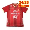 2024 25 Deportes Tolima Mens Futbol Formaları Ev Kırmızı Hayranlar Versiyon Kısa Kollu Futbol Gömlek Yetişkin Üniformaları