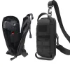 Universal Compact Concealment Gun Holster With Shoulder Strap Zipper Pockets For G17 G19 G2C