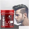 Pomades Waxes 100G Hair Clay Wax Matte Sha Mud Waxs Fragrant Natural Fluffy Long-Lasting Styling Tools Ship 10Pcs Drop Delivery Produc Dhfoa