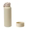 Fashion stainless steel insulated tumbler big capacity rubber paint space cups with handle 650ml 1000ml 1200ml water bottle man woman sports travel portable 27 36sy