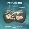 Sinovan Remote Control Dinosaur Toys for Kids 2.4 GHz Robot Walking Dinosaur Toys Simulation Velociraptor Gifts for Boys 3-5 240514