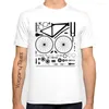 Herr t skjortor vagarytees cykel delar struktur utskrift t-shirt mode män skjorta demonterade streetwear casual hip hop tshirt