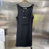 2024 Sommerdesigner Damen lässige Kleider Weste Tanks bestickter Brief Fashion Casual Camis Frauen kühlte ärmellose Kleid