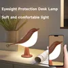 Tafellampen 3 kleur led draadloze sensor bed nachtkastje nacht dimbare vogellampen aanraakbediening USB oplaadbare tafellampen voor slaapkamer thuisdecoratie