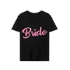 Men's T-Shirts Women Team Bride T Shirts Bachelorette Wedding Hen Do Party Tshirts Bridesmaid Proposal Gift Top Bridal Shower Squad Ts Shirt T240515
