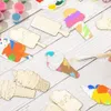 30pcs Dzieciowe drewniane szablony szablony zestaw do rysowania zabawki kolorowanki sztuki sztuki