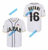 Erkekler Japonya Hokkaido Nippon Jambon Savaşçıları #16 Shohei Ohtani #11 Beyzbol Forması Dikişli Beyaz Siyah Yeşil Alternatif Fanlar Üniformaları