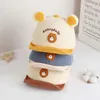 Caps Hut Cartoon Bärenohr Baby Ente Zunge Kappe Feste Baumwollkinder weiche Schwim Baseball Cap Infant Boy Girl Sonnenvisoren Kinder ihren Höhepunkt Y240514