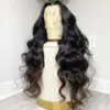 Body wave natural color virgin hair pre plucked natural hairline lace front wigs