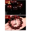 Strand Red Sandalwood Old Material Wood Hand String 108 Men Kvinnliga armband Spela High Oil Secret Buddhist Beads Rosary