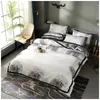 New tide brand four-piece cotton four-piece high-end digital printing cotton quilt set sheet Designer bedding