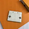 Porta della carta di credito classica in cuoio in cuoio in cuoio per i designer unisex stampato universale Borsa per carta del portafoglio 81022