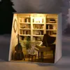 Architecture/DIY House Baby House Mini DIY Kit for Making Room Toys Home Bedroom Decoration with Furniture Wooden Crafts 3D Puzzle Girls Birthday