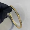 Crystal clear high quality womens bracelet Gold High Full Sky Star Narrow Bracelet Womens 18K Rose with Original logo cartter