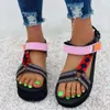 Сандалии моды Sandals Women Shoes Summer Ladies Casual Welge Chunky Gladiator Big Size 43 BFAC