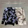 Vrouwenontwerpers Kleding Sweaters Hoogwaardige trui gebreide Outdarse Vrouw Vrouwelijke herfst Winter Keep warme jumpers Design pullover gebreide