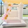 all'ingrosso 4.5x4,5 m (15x15ft) Pvc Jumper Kids White Bounce House White With Ball Pit Wedding Bouncy Bouncy Toddler Bouncer for Children Play Center