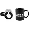 Creative mugsHave a Nice Day Coffee Mug Middle Finger Funny Cup for Milk Tea CupsCeramic Porcelain Gift 240509