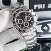 Mens stainless steel automatic mechanical calendar watch can
