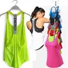 Frauen Fitnessstudio Tops Schwarz ärmellose Yoga Top Fitness Shirt Weste Running Training Sportbrief Rückenfrei 240511