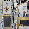 Paintings Light Luxury Golden Flower Painting Wall Art For Home Decor Set Leaf Rectangar Hanging Drop Delivery Garden Arts Crafts Dhmvz
