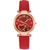 Kinder rosa niedliche Kinder Armbanduhr Cartoon Muster Quarz Uhr Set für Mädchen Modestudenten Uhr