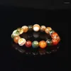 Strand Alxa Colorful Thread Bracelet Cultural And Amusement Wrapped Silk Agate