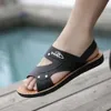 Men Sandals Summer rzymskie buty rzymskie męskie buty na plaży Flip Flip Flops Fashion Wygodne kapcie na zewnątrz Rozmiar 37-45 6137