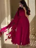 Etniska kläder Indien Turkiet Muslim Abaya klänningar Kvinnor Dans Wedding Evening Party Dress Elegant Gorgeous Abaya Marocko Caftan Maxi Vestidos T240515