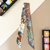 Tasarımcı İpek Eşarp Kadınlar için Yaz Eşarpları Yüksek Kaliteli MA Eşarp Uzun Dar Bağlayıcı Sargı Soyağı İpek Şerit Kravat Boyun Küçük Şerit