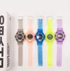 kids jelly cartoon electronic watch multicolor gift wrist watch fashion trendy students watches