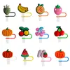 Other Table Decoration Accessories Fruits And Vegetables St Er For Cups 8Mm Cap Cup 30 Oz 40 Reusable Cute Sile Tips Lids Protectors D Otpwk