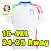 2024 Italien Soccer Jerseys Fans Player Version Maglie Da Calcio Totti Verratti Chiesa Italia 24 25 Men Football Shirts T Lorenzo Man Uniform Men Kids Kits 3xl 4xl