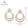 Gestüt Ohrringe Xuping Jewelry Fashion Cubic Zirkonia Gold Farbe Piering für Frauen Schulmädchen Weihnachtsfeier Geschenke x000816494