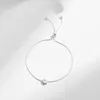 Modian Exquisite 925 Sterling Silver Emalj Daisy Flowers Armband Justerbar Snake Chain för Women Grils Valentine's Day Gifts 240515