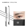 CARSLAN Black Brown Double Heads Eyebrow Pencil Waterproof Longe-Wearing Eye Brow Tattoo Tint Pen with Eyebrow Brush Makeup Tools 240515