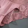 Women's Panties S-4XL Sexy Cool Lace Transparent Women Underwear Mid Waist Embroidered Temptation Breathable Hollow Comfortable Lingerie