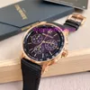 AAA AAP Designer Luxury Mens en Dames Universal High Fashion Automate Mechanical Watch Premium Edition 1 bij de hand Nieuwe code Rose Gold gerookt paars P