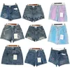 Jean shorts kvinnor jeans korta sommar kvinnor jeans sexig fransad hög midja stretch denim shorts brev tryck hög kvalitet smal gata hip hop jeans korta jeans kvinnor