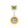 Pocket Watch -kedja Fluorescerande fjäril 6 Clip Watches Nurse Glow Pointer in the Dark Driveble Digital FOB Clock Gift Arabic Numer OTPS4