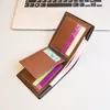 Carrken transfrontalière Nouvelle tamponnage à chaud couture de portefeuille pour hommes à la fente multi-cartes horizontale de style horizontal