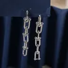 Elegant Ear Stud S925 Boucles d'oreilles en argent sterling concepteur de marque de luxe pour femmes t anneaux plaqués argentés